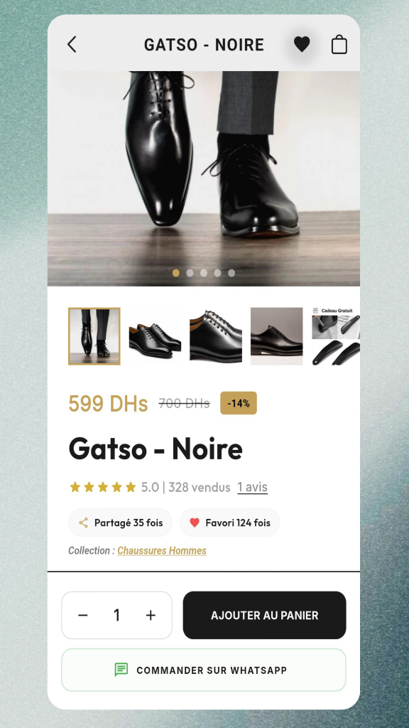 Gatso Noire Fiche Produit