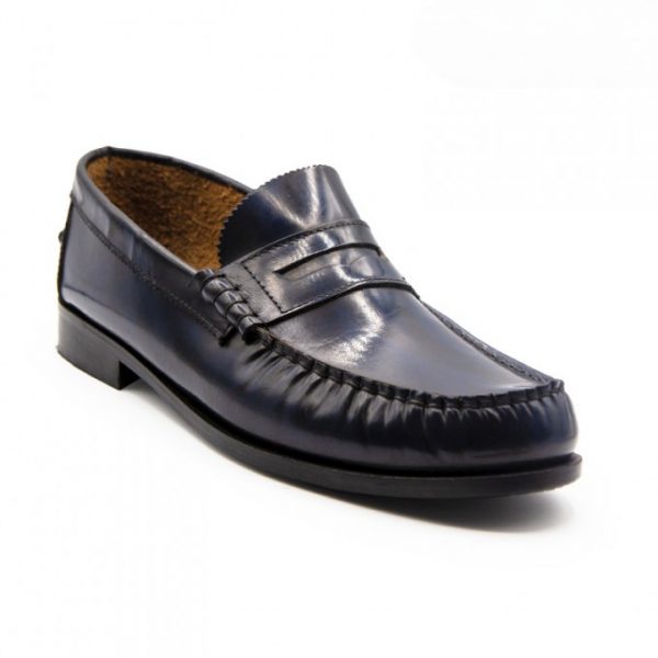 Chaussure Dexter, Bleu Marine en Cuir