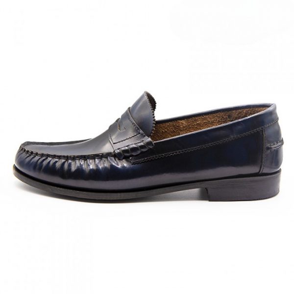 Chaussure Dexter, Bleu Marine en Cuir