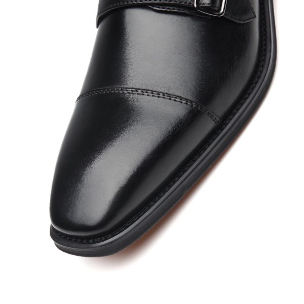 LA MILANO – Chaussure Homme Monk (Boucles) Noir