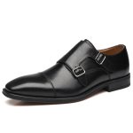 LA MILANO – Chaussure Homme Monk (Boucles) Noir