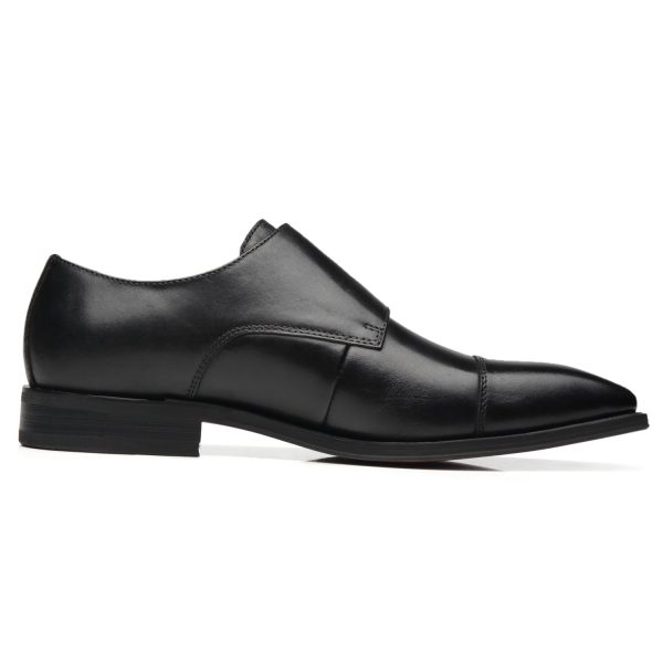 LA MILANO – Chaussure Homme Monk (Boucles) Noir